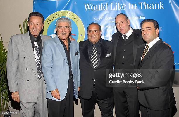 Tony Darrow, Frank Vincent,Joe Gannascoli, Nestor Serrano and Paul Borghese attend the Stars and Cigars Gala at The Vanderbilt on September 16, 2008...