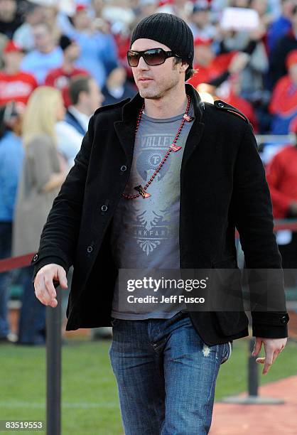 Philadelphia Phillies Chase Utley arrives at a victory rally at Citizens Bank Park October 31, 2008 in Philadelphia, Pennsylvania. The Phillies...