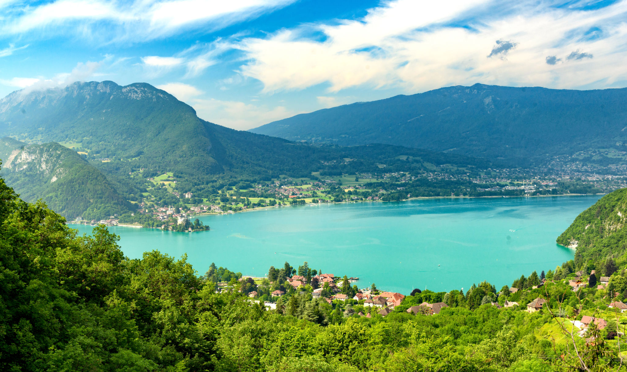 View of the Annecy lake View of the Annecy lake