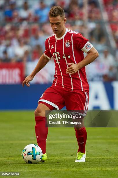 Joshua Kimmich of Bayern Muenchen in action during the Audi Cup 2017 match between SSC Napoli and FC Bayern Muenchen at Allianz Arena on August 2,...