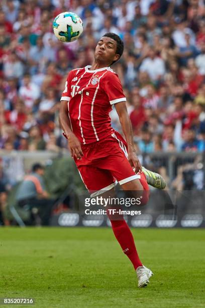 Tilmann Timothy of Bayern Muenchen in action during the Audi Cup 2017 match between SSC Napoli and FC Bayern Muenchen at Allianz Arena on August 2,...