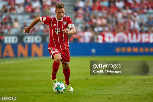 Joshua Kimmich of Bayern Muenchen in action during the Audi Cup 2017 match between SSC Napoli and FC Bayern Muenchen at Allianz Arena on August 2,...