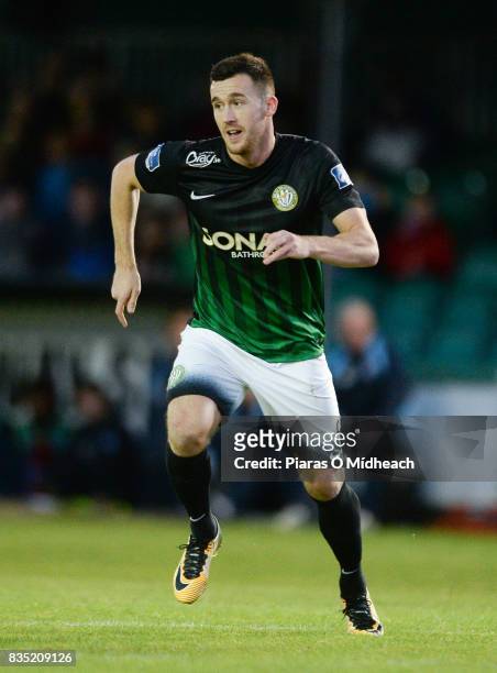 Bray , Ireland - 18 August 2017; Aaron Greene of Bray Wanderers celebrates scoring his side's second goal during the SSE Airtricity League Premier...