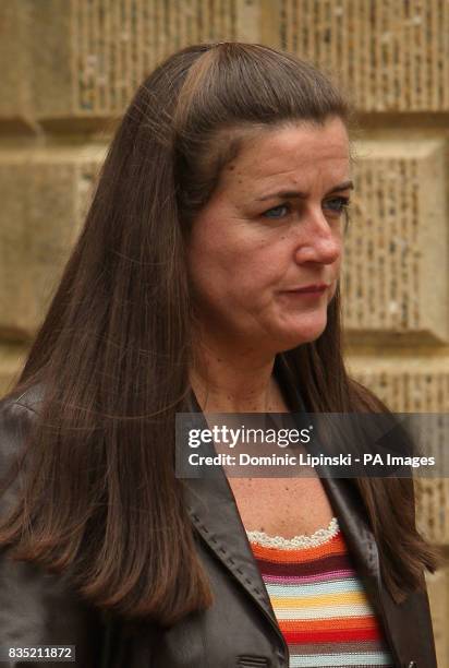 Kathy Martin, the girlfriend of taxi driver John Worboys at the time of his arrest, outside Croydon Crown Court, where Worboys was found guilty on...