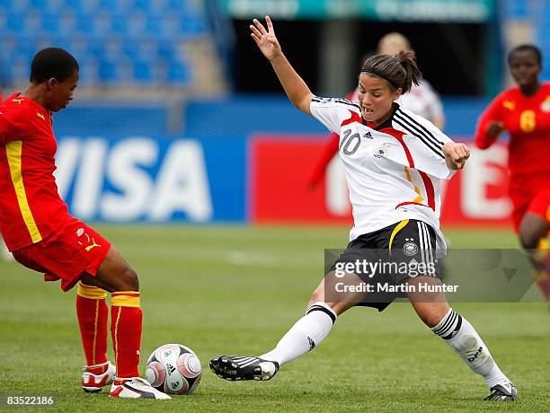 Dzsenifer Marozsan of Germany in action during the FIFA U-17 Women`s World Cup match between Germany and Ghana at QE II Stadium on November 1, 2008...