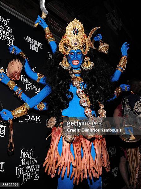 Heidi Klum attends the Absolut 100 and Heidi Klum's Halloween Party at 1 Oak on October 31, 2008 in New York City.