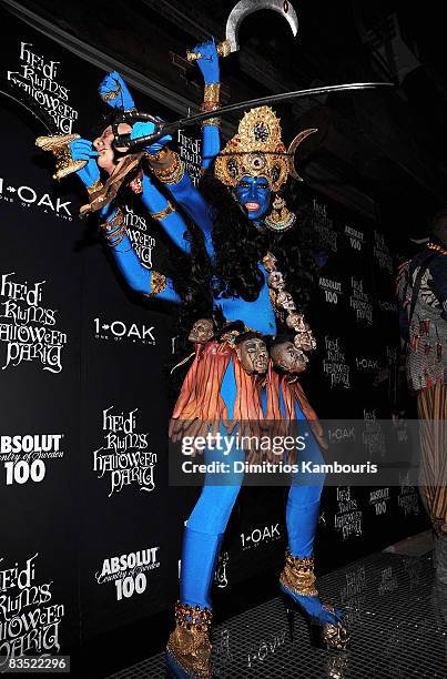 Heidi Klum attends the Absolut 100 and Heidi Klum's Halloween Party at 1 Oak on October 31, 2008 in New York City.