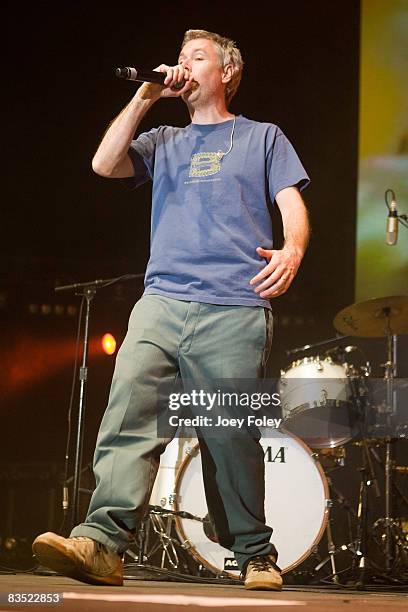 Of The Beastie Boys performs on stage in the Get Out and Vote '08 concert at the Hara Arena on October 30, 2008 in Dayton, Ohio.