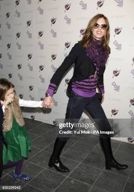 Trinny Woodall and her daughter Lyla arrive at the Mummy Rocks kids party to celebrate the role of mothers and to support Great Ormond Street...