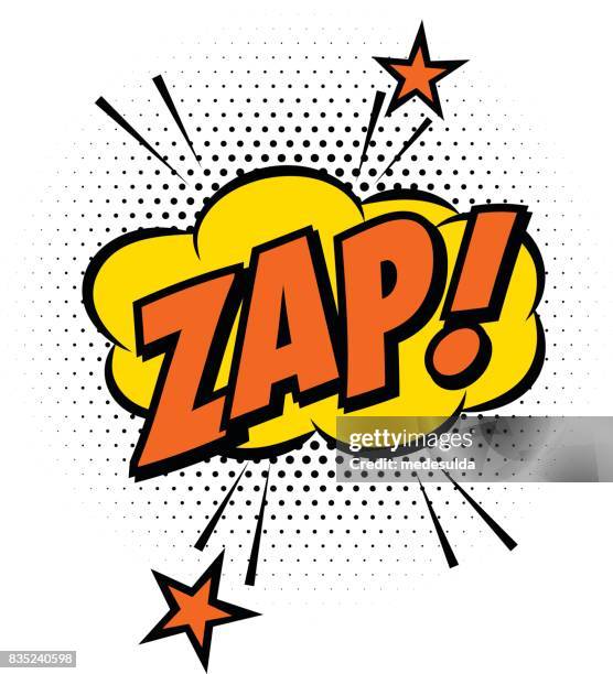 zap effect - stern stock illustrations