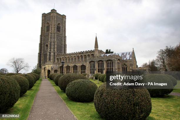 General view of Lavenham Church, in Lavenham, Suffolk