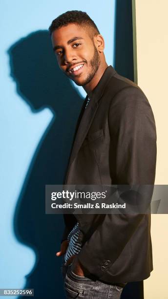 Actor Jharrel Jerome of Audience Network's 'Mr.Mercedes' poses for a portrait during the 2017 Summer Television Critics Association Press Tour at The...