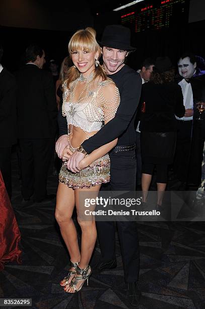 Deborah Gibson and Rutledge Taylor attend the Gala Premiere of Criss Angel Believe by Cirque Du Soleil at the Luxor Hotel and casino on October 31,...