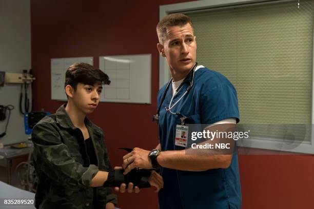 Episode 408 -- Pictured: Fabrizio Guido as Diego, Brendan Fehr as Drew Alister --