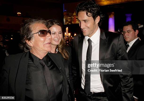 Designer Roberto Cavalli and wife Eva and soccerplayer / footballplayer Luca Toni attend the Unesco Benefit Gala For Children 2008 at Hotel Maritim...