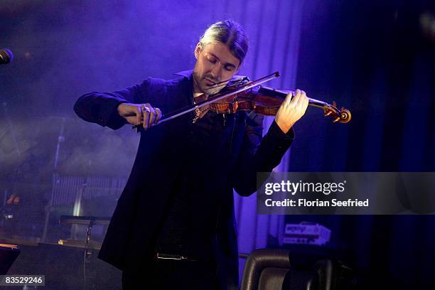 Violinist David Garrett preforming during the Unesco Benefit Gala For Children 2008 at Hotel Maritim on November 01, 2008 in Cologne, Germany