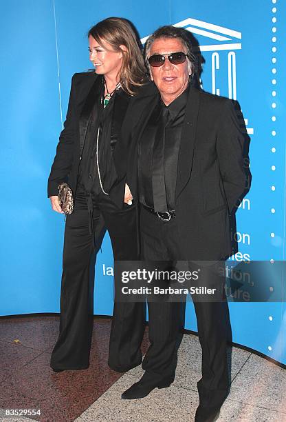 Roberto and Eva Cavalli attend the UNESCO Benefit Gala for Children 2008 at Hotel Maritim on November 1, 2008 in Cologne, Germany.