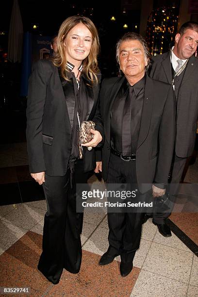Designer Roberto Cavalli and wife Eva attend the Unesco Benefit Gala For Children 2008 at Hotel Maritim on November 01, 2008 in Cologne, Germany.