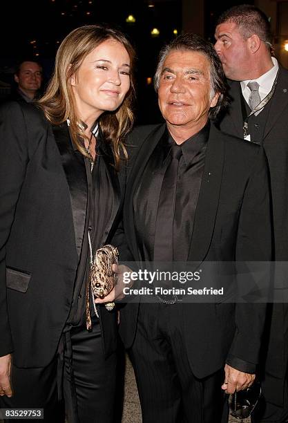 Designer Roberto Cavalli and wife Eva attend the Unesco Benefit Gala For Children 2008 at Hotel Maritim on November 01, 2008 in Cologne, Germany.