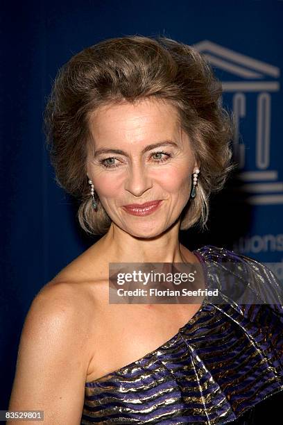 Ursula von der Leyen attends the Unesco Benefit Gala For Children 2008 at Hotel Maritim on November 01, 2008 in Cologne, Germany.