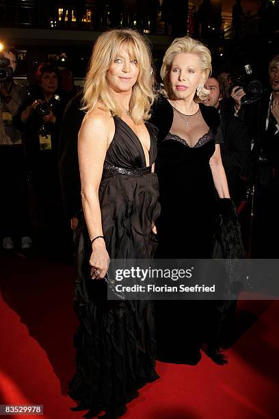 Dr. Ute Henriette Ohoven and actress Goldie Hawn attend the Unesco Benefit Gala For Children 2008 at Hotel Maritim on November 01, 2008 in Cologne,...