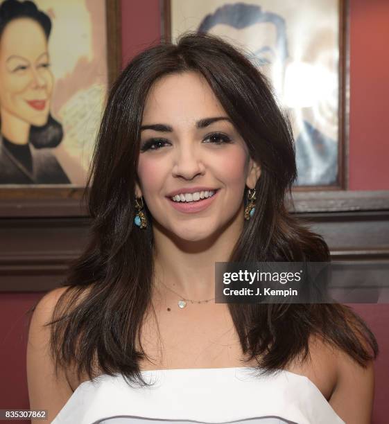 Actress Ana Villafae attends her caricature unveiling at Sardi's on August 18, 2017 in New York City.