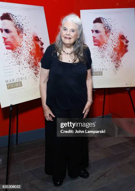 Lois Smith attends "Marjorie Prime" New York premiere on August 18, 2017 in New York City.