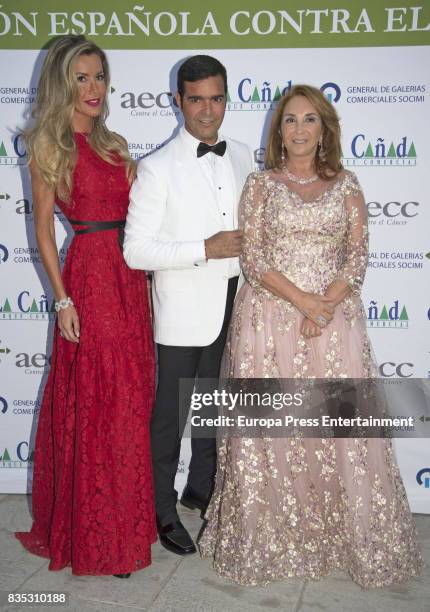 Raquel Bernal and Pablo Montero attend XXXIV AECC Gala Dinner at Real Club de Golf Guadalmina on August 5, 2017 in Marbella, Spain.