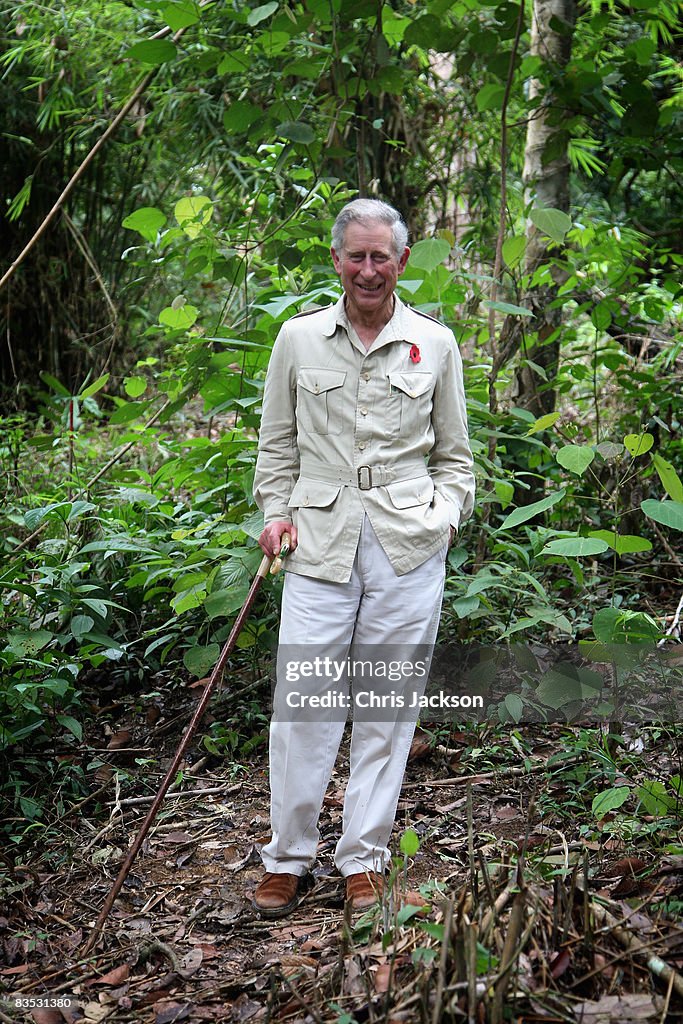 Prince Charles Visits the Harapan Rainforest