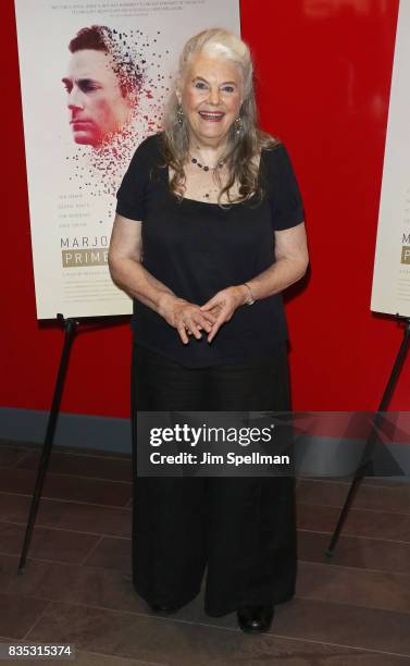 Actress Lois Smith attends the "Marjorie Prime" New York premiere at Quad Cinema on August 18, 2017 in New York City.