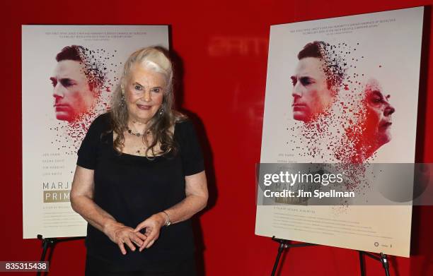 Actress Lois Smith attends the "Marjorie Prime" New York premiere at Quad Cinema on August 18, 2017 in New York City.