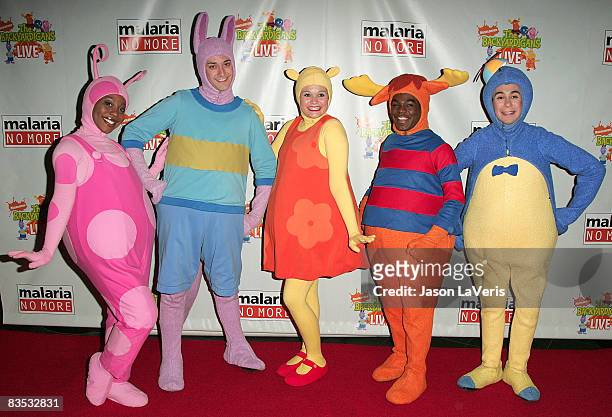 The Backyardigans attend "Backyardigans Live!" breakfast benefit for Malaria No More at The Nokia Theater on November 1, 2008 in Los Angeles,...