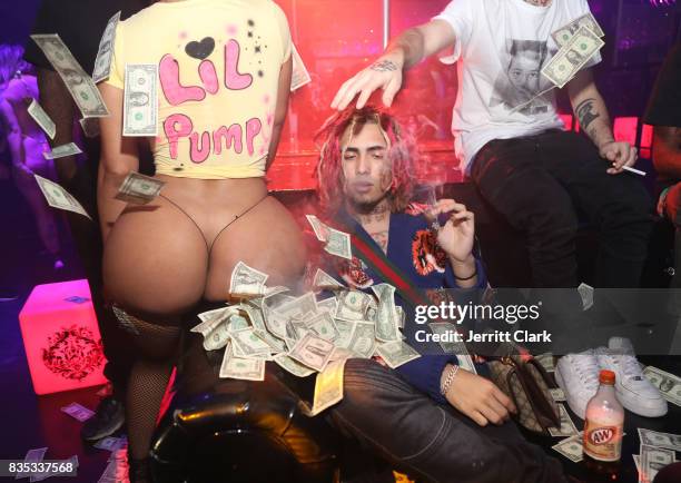 Lil Pump celebrates his 17th Birthday Party at Ace Of Diamonds on August 17, 2017 in West Hollywood, California.