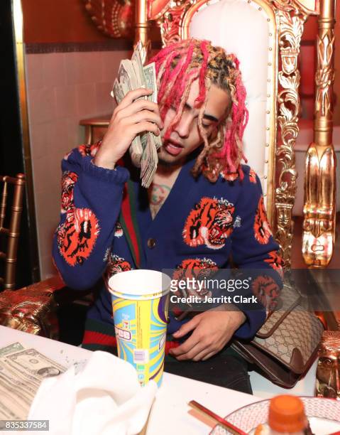 Lil Pump celebrates his 17th Birthday Party at Ace Of Diamonds on August 17, 2017 in West Hollywood, California.