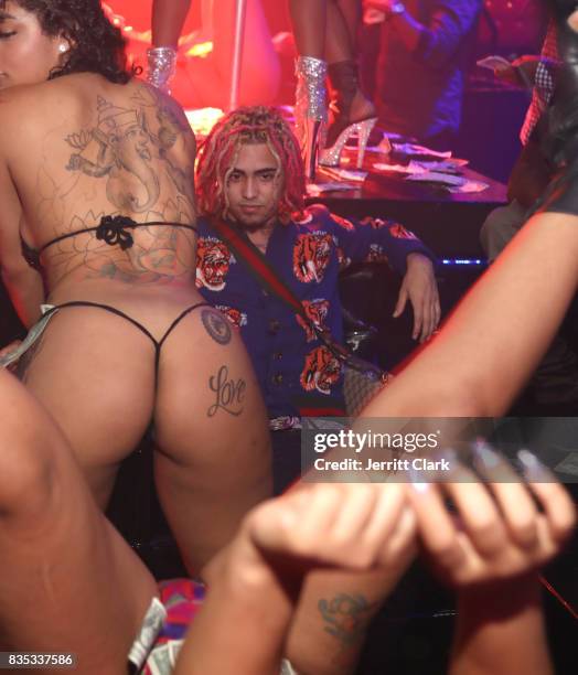 Lil Pump celebrates his 17th Birthday Party at Ace Of Diamonds on August 17, 2017 in West Hollywood, California.