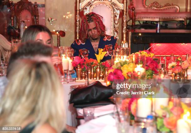 Lil Pump celebrates his 17th Birthday Party at Ace Of Diamonds on August 17, 2017 in West Hollywood, California.