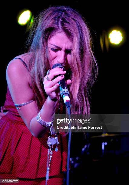 Gabriella Cilmi performs at Manchester Academy on November 2, 2008 in Manchester, England.