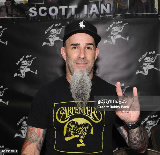 Scott Ian of Anthrax attends the Monster Mania Con 2017 at NJ Crowne Plaza Hotel on August 18, 2017 in Cherry Hill, New Jersey.