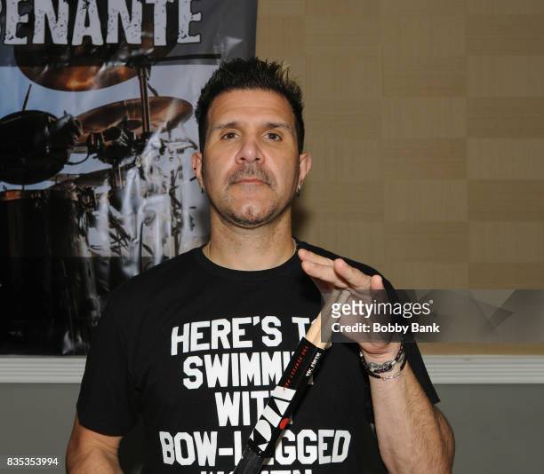 Charlie Benante of Anthrax attends the Monster Mania Con 2017 at NJ Crowne Plaza Hotel on August 18, 2017 in Cherry Hill, New Jersey.