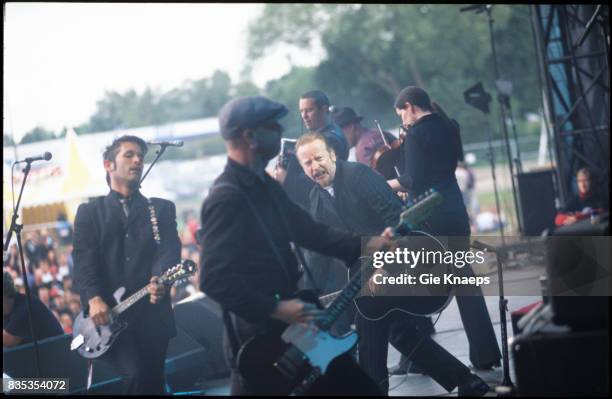 Flogging Molly, Dave King, Bridget Regan, Matt Hensley, Bob Schmidt, Pukkelpop Festival, Hasselt, Belgium, .