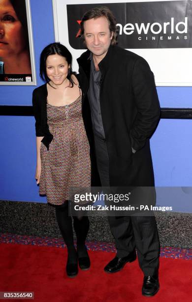 Andrea Corr and Neil Pearson arrive for the premiere of Pictures at Cineworld Shaftsbury Avenue in central London.