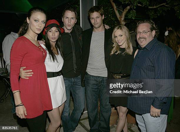 Actresses Deanna Russo and Smith Cho, actors Paul Campbell and Justin Bruening, actress Alexa Havins and producer Gary Scott Thompson attend The...