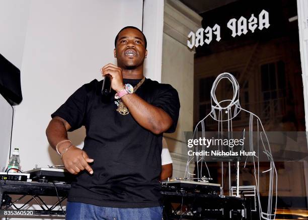 Ferg performs at Pop-Up Shop launch for clothing brand UNIFORM on August 18, 2017 in New York City.