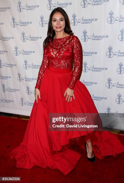 Actress Christiana Leucas attends the 32nd Annual Imagen Awards at the Beverly Wilshire Four Seasons Hotel on August 18, 2017 in Beverly Hills,...