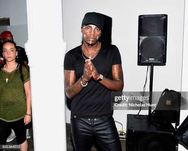Young Paris attends Pop-Up Shop launch for clothing brand UNIFORM on August 18, 2017 in New York City.