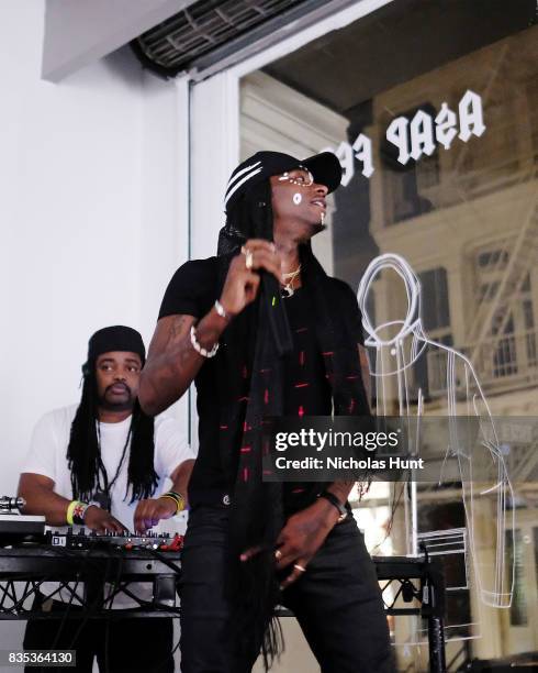 Young Paris performs at Pop-Up Shop launch for clothing brand UNIFORM on August 18, 2017 in New York City.