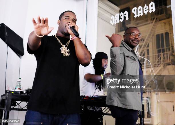 Ferg and Chid Liberty perform at Pop-Up Shop launch for clothing brand UNIFORM on August 18, 2017 in New York City.