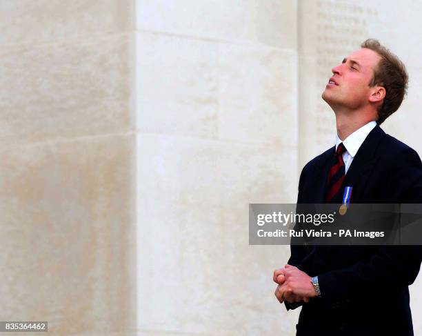 Prince William during a visit to the National Memorial Arboretum to launch the NMA Future Foundations Appeal in Alrewas, Staffordshire.