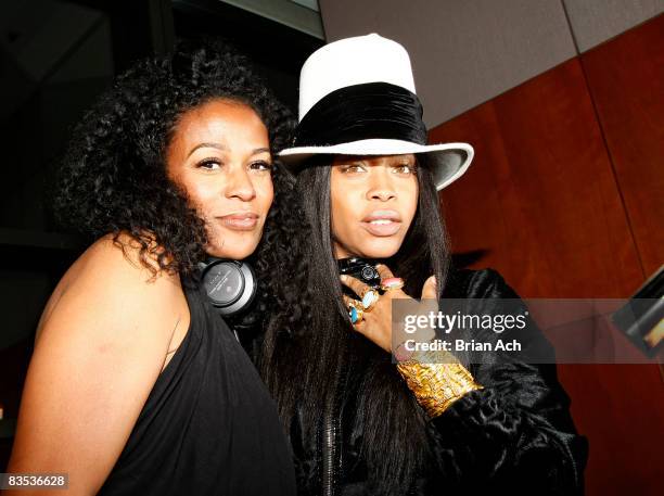 Black Girls Rock! founder DJ Beverly Bond and singer Erykah Badu attend the 3rd Annual Black Girls Rock! Awards at the Stanley H. Kaplin Penthouse at...