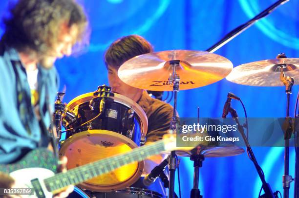 Pearl Jam, Eddie Vedder, Matt Cameron, Rock Werchter Festival, Werchter, Belgium, .